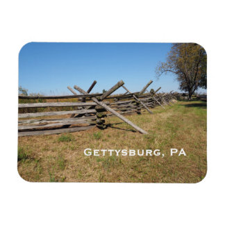 Ímã cerca de madeira na PA de Gettysburg