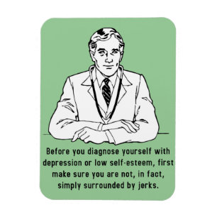 Ímã Cercado Por Idiotas Engraçados Magnetos Premium