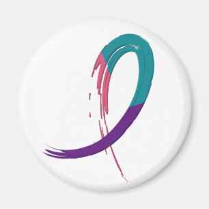 Imã Cerceta do cancer de tiróide, roxo, e fita A4 do