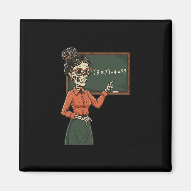 Imã Cérebro de Professor de Matemática Elementar Pemda (Frente)