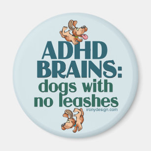 Imã CÉREBROS de ADHD (azuis)