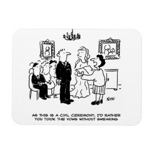 Ímã Cerimônia Civil de Casamento no Cartório