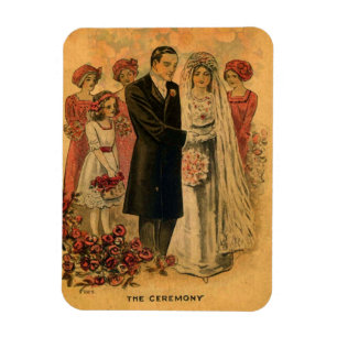 Ímã Cerimônia de casamento vintage