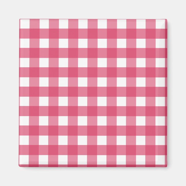 Imã Cerise Gingham (Frente)