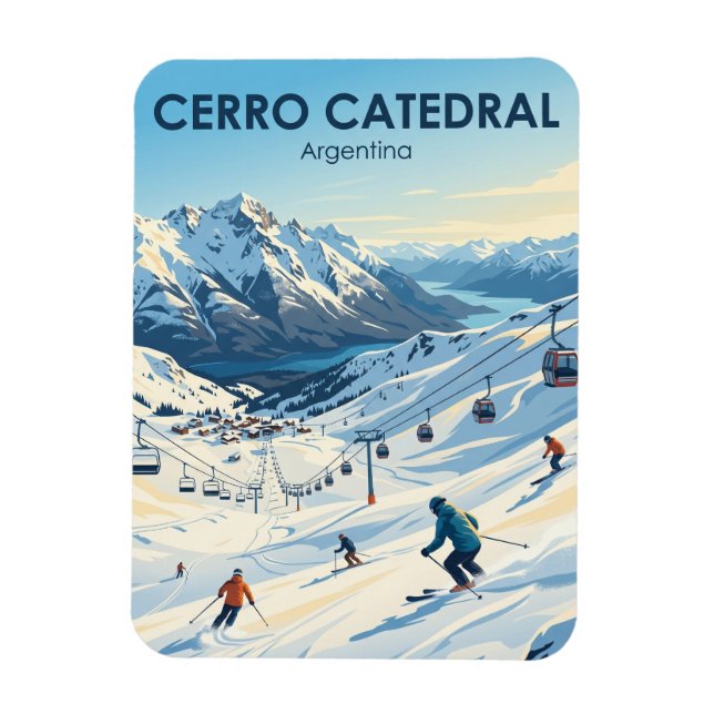 Ímã Cerro Catedral Argentina (Vertical)