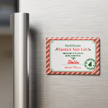 Certificado de Natal da Lista Boa da Santa Cana de