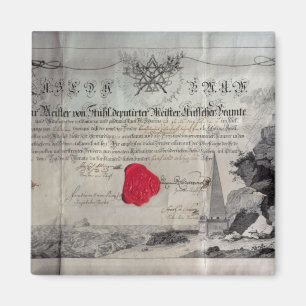 Imã Certificado maçónico, 1785
