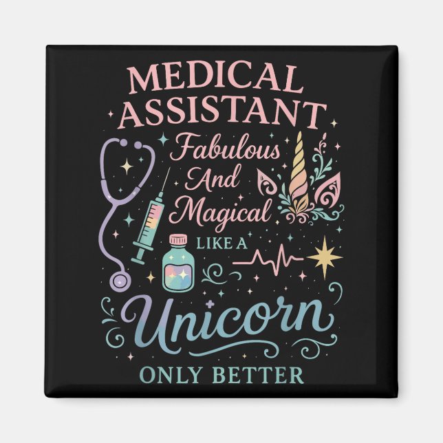 Imã Certified Medical Istant Unicorn Cma Medical Istan (Frente)