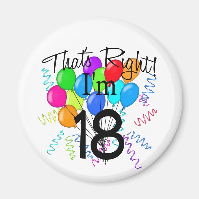 Imã Certo, tenho 18 anos - Aniversário (Frente)