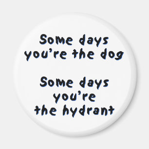 Imã Certos dias você é o cão