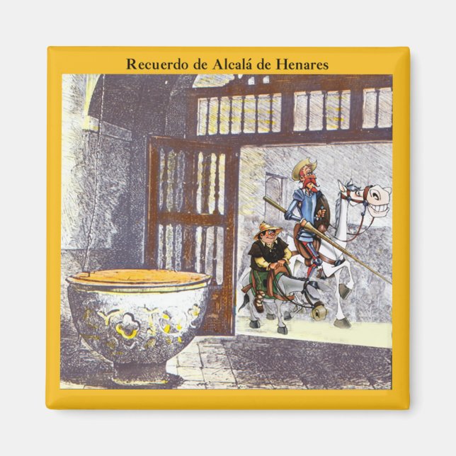 Imã Cervantes Batismal Font em Alcalá de Henares (Frente)