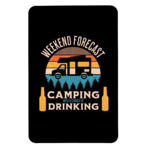 Ímã Cerveja Acampando Com Cerveja Aniversário