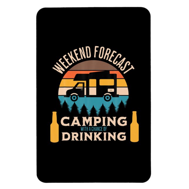 Ímã Cerveja Acampando Com Cerveja Aniversário (Vertical)