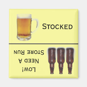 Imã Cerveja armazenada ou lembrete do álcool do