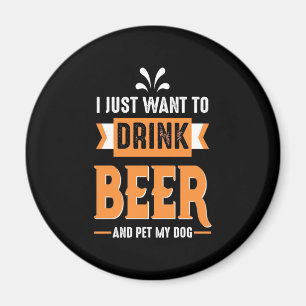 Imã Cerveja Beer Beer e Cachorro