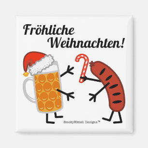 Imã Cerveja & bratwurst - Fröhliche Weihnachten!