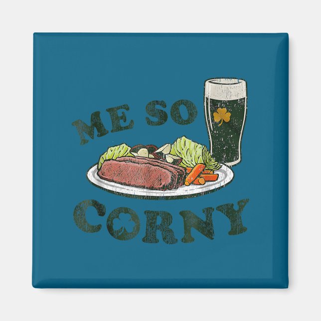 Imã Cerveja brega carne salgada e repolho st patrick's (Frente)