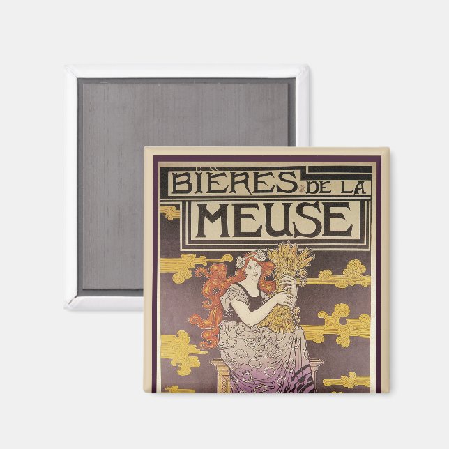 Imã Cerveja de la Meuse por Marc Auguste Bastard (Front/Back)