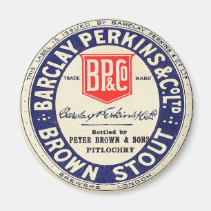 Imã Cerveja de malte de Barclay Perkins Brown