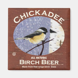 Imã Cerveja de vidoeiro do Chickadee