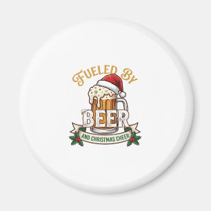Imã Cerveja Energizada Caneca de Alegria de Natal Chap