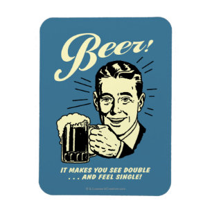 Ímã Cerveja: Faz Você Ver Dupla