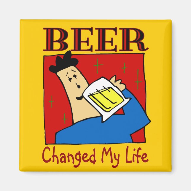 Imã Cerveja Mudou Minha Vida (Frente)
