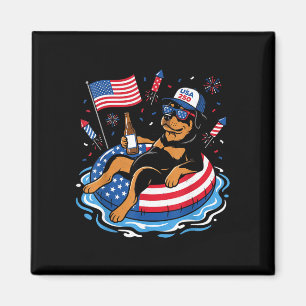 Imã Cerveja retro rottweiler usa 250º aniversário 4º d