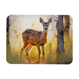 Ímã Cervo Gracioso na Floresta Projeto da Natureza