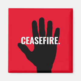 Imã Cessar-fogo vermelho preto para a guerra