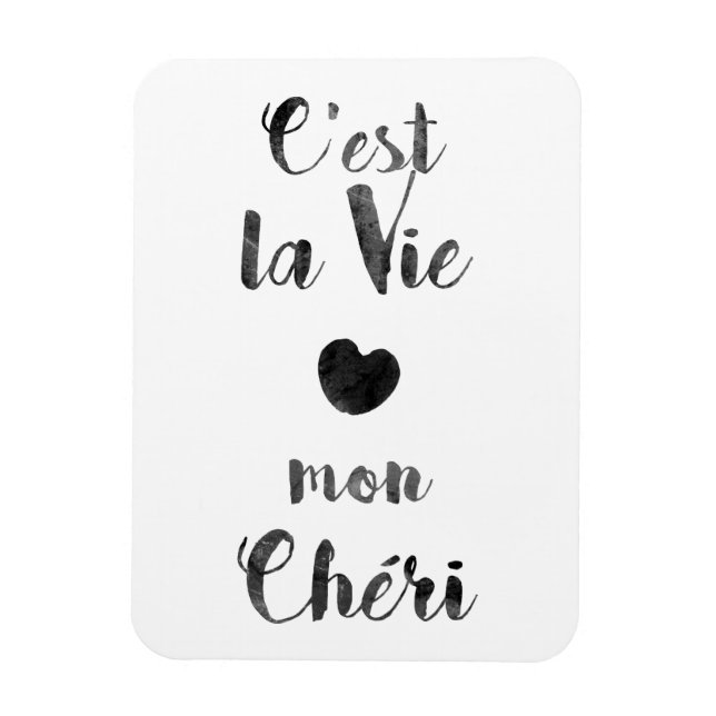 Ímã C'est la Vie mon Cheri (Vertical)