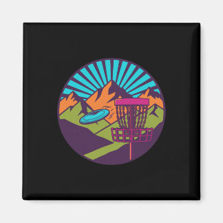 Imã Cesta de Disco de Golfe nascer do sol na montanha 
