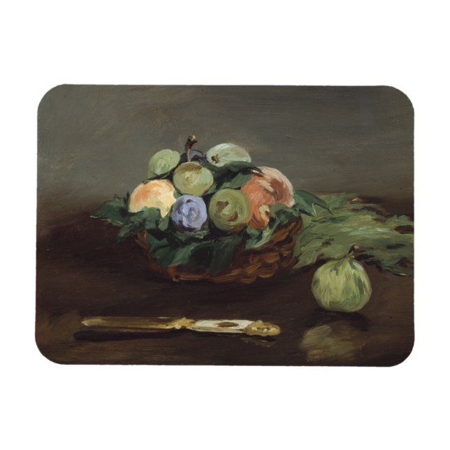 Ímã Cesta de Fruta de Edouard Manet (Horizontal)
