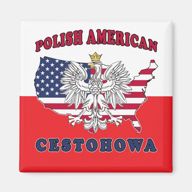 Imã Cestohowa Texas Polonês Americano (Frente)