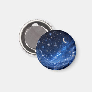IMÃ CÉU ESTRELADO AZUL REFRIGERADOR CELESTE