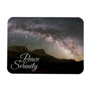 Ímã Céu nocturno da montanha da paz & da serenidade