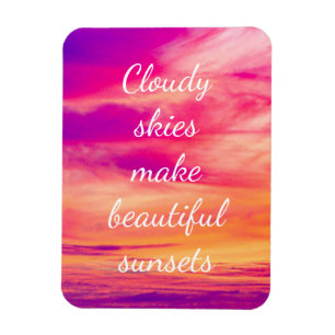 Ímã Céus Nuvens Fazem Pôrs do sol Bonitos