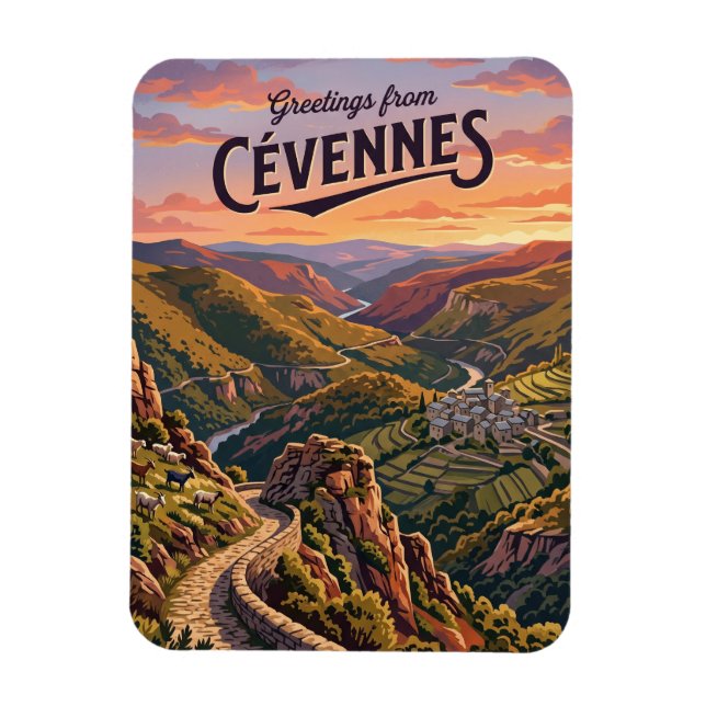 Ímã Cévennes National Park France (Vertical)