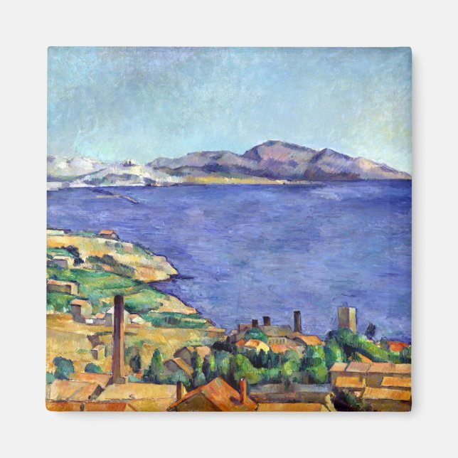 Imã Cezanne Golfo de Marselha visto de L'Estaque (Frente)
