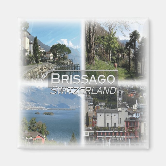 Imã CH0284 Europa, Suiça, Brissago, Fridge (Frente)