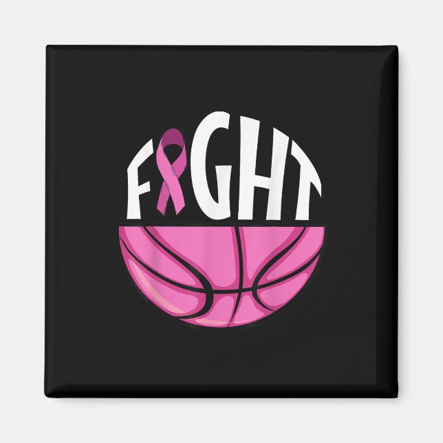 Imã Chá de basquete cor-de-rosa para sensibilização do (Frente)
