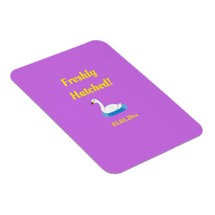 Ímã Chá de fraldas de Menina do Tema de Swan Bonito