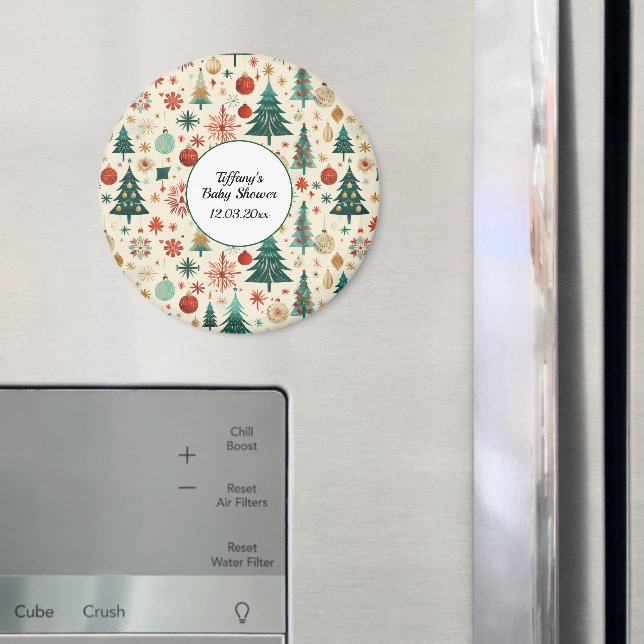 Imã Chá de fraldas Festivo de Inverno (In Situ (Fridge))