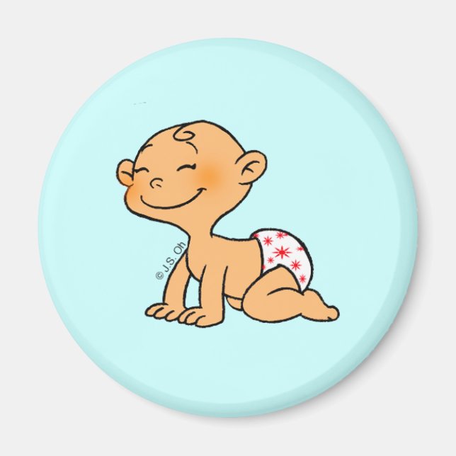Imã Chá de fraldas (rapaz) (Frente)