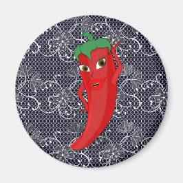 Imã Chá de Noiva Fiesta Com Pimenta Vermelha e Quente