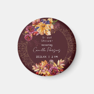 Imã Chá de panela de Aquarelas Moody Moody Burgundy