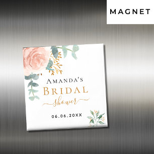 Imã Chá de panela ouro floral, eucalipto floral, favor