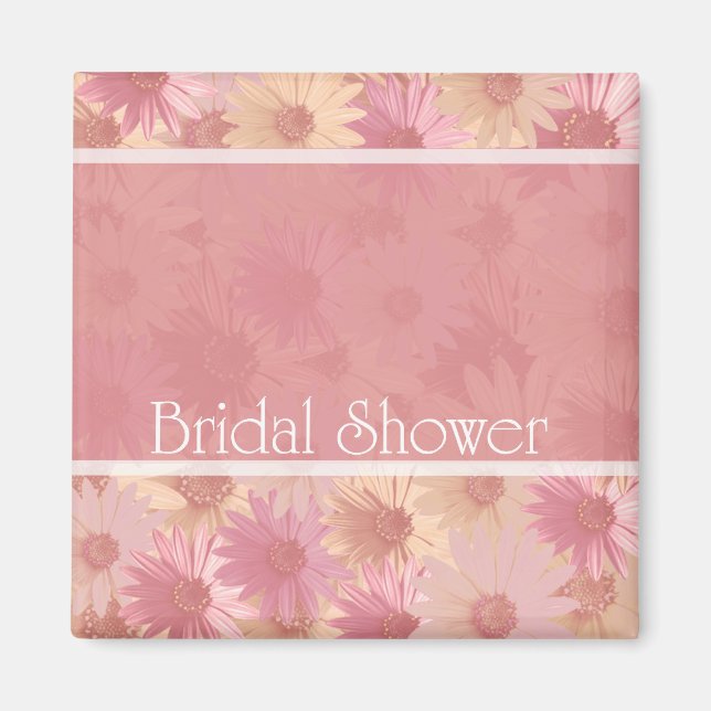 Imã chá de panela rosa daises (Frente)