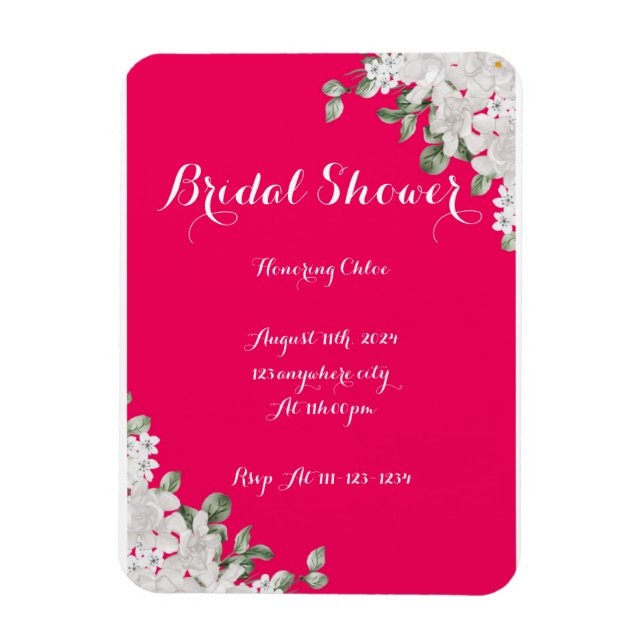 Ímã chá de panela rosa fushia (Vertical)