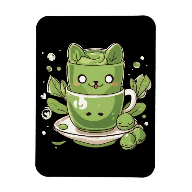 Ímã chá verde matcha (Vertical)